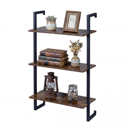 3-Tier Floating Shelf Wall Hanging Display Storage Rack for Living Room