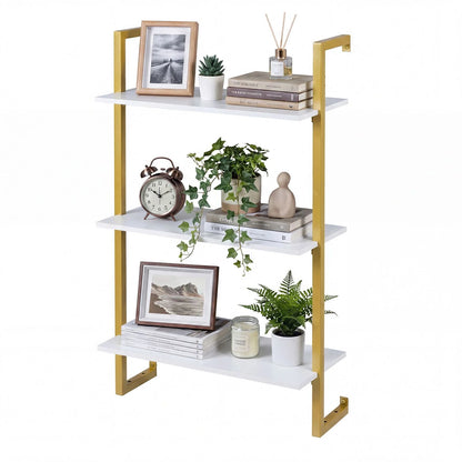 3-Tier Floating Shelf Wall Hanging Display Storage Rack for Living Room