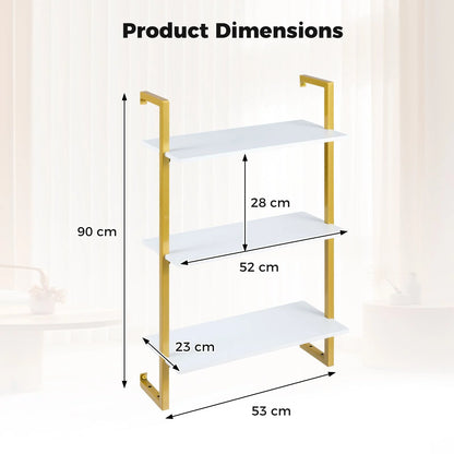 3-Tier Floating Shelf Wall Hanging Display Storage Rack for Living Room