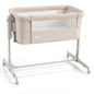 3-in-1 Baby Crib Height-Adjustable Bedside Crib with Castors