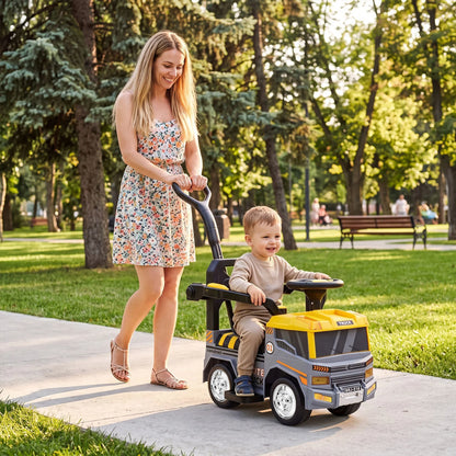 3-in-1 Kids Ride On Push Car with Music and Hidden Storage for Toddlers 3 to 5 Years Old