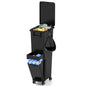 3 in 1 Recycling Bins for Kitchen Waste Separation Systerm with 3 Compartments