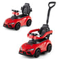 3 in 1 Ride on Push Car, Licensed Toyota Stroller Sliding Walking Car with Handle