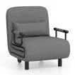 3-in-1 Convertible Sofa Bed with 5-Position Adjustable Backrest