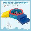 3-Piece Baby Foam Climbing Blocks Indoor Climb and Crawl Activity Play Set