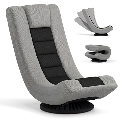 360° Swivel Gaming Chair 4 Position Adjustable Folding Floor Sofa