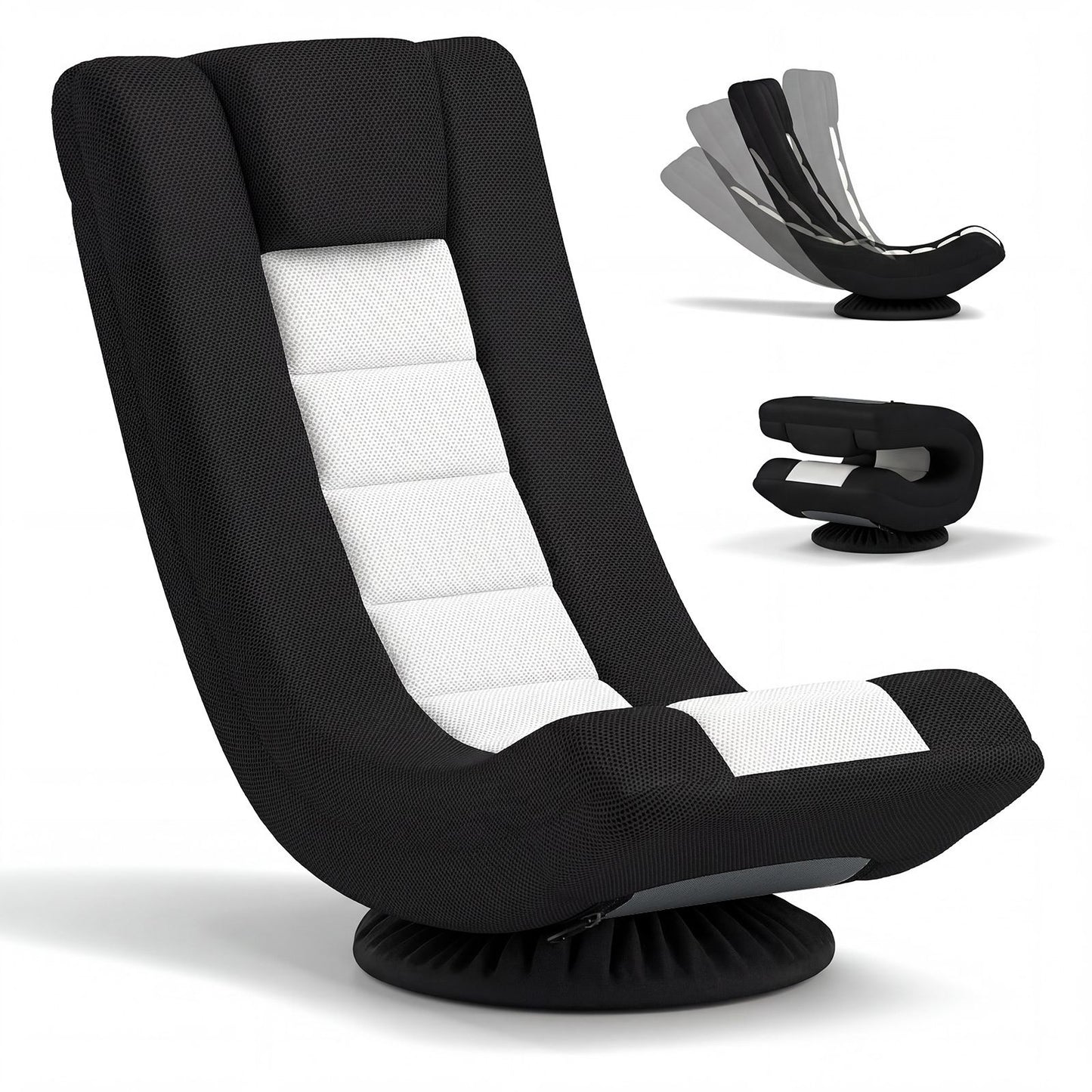 360° Swivel Gaming Chair 4 Position Adjustable Folding Floor Sofa