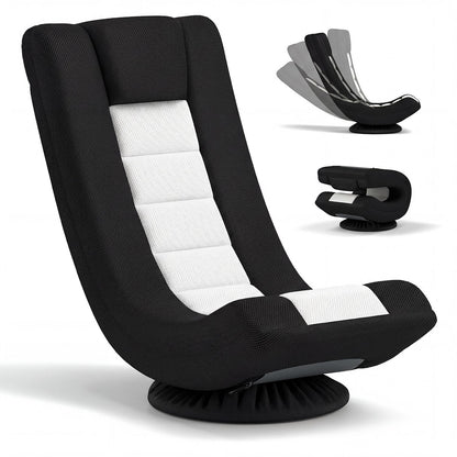 360° Swivel Gaming Chair 4 Position Adjustable Folding Floor Sofa