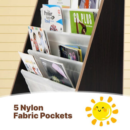 4 Tier Children Bookshelf Magazine Rack Organiser