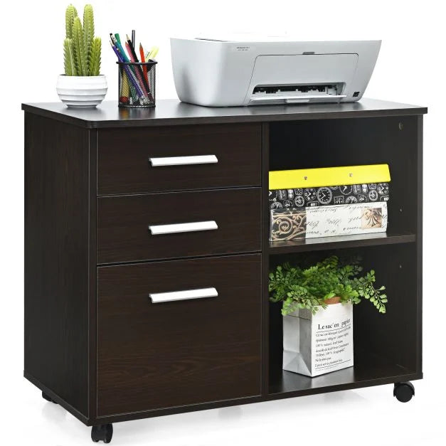 3-Drawer File Cabinet with Hanging Bars for Letter Size Documents