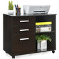 3-Drawer File Cabinet with Hanging Bars for Letter Size Documents