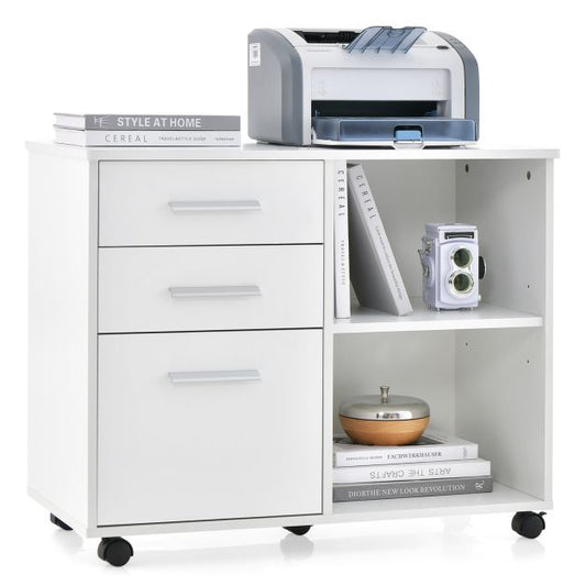3-Drawer File Cabinet with Hanging Bars for Letter Size Documents