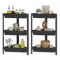 3-Tier Corner Shower Caddy 2-Pack Bathroom Standing Shelf with Detachable Design