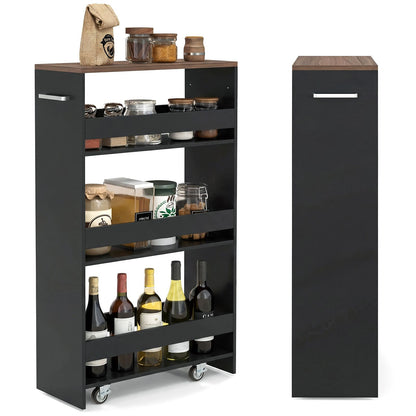 GiantexUK 4-Tier Kitchen Storage Trolley