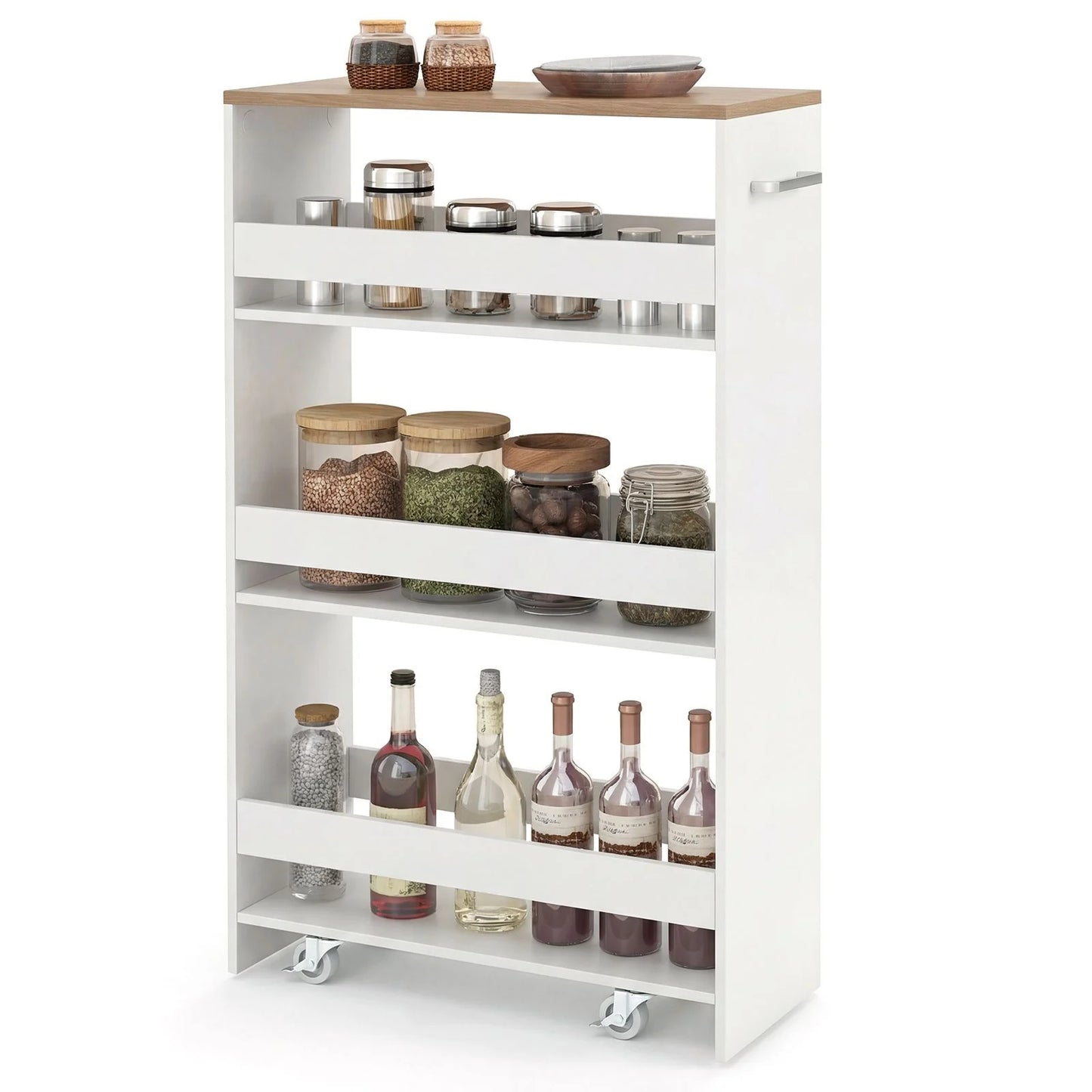 GiantexUK 4-Tier Kitchen Storage Trolley