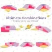 4-Piece Climb and Crawl Foam Block Play Set for Infant Baby