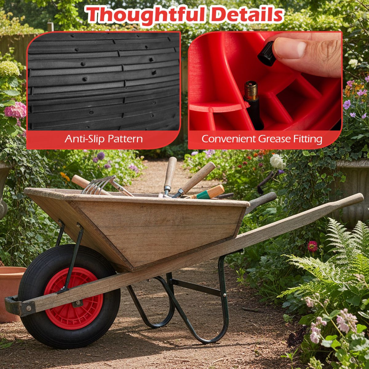 4.80/4.00-8 Wheelbarrow Tire and Wheel Pneumatic Tire