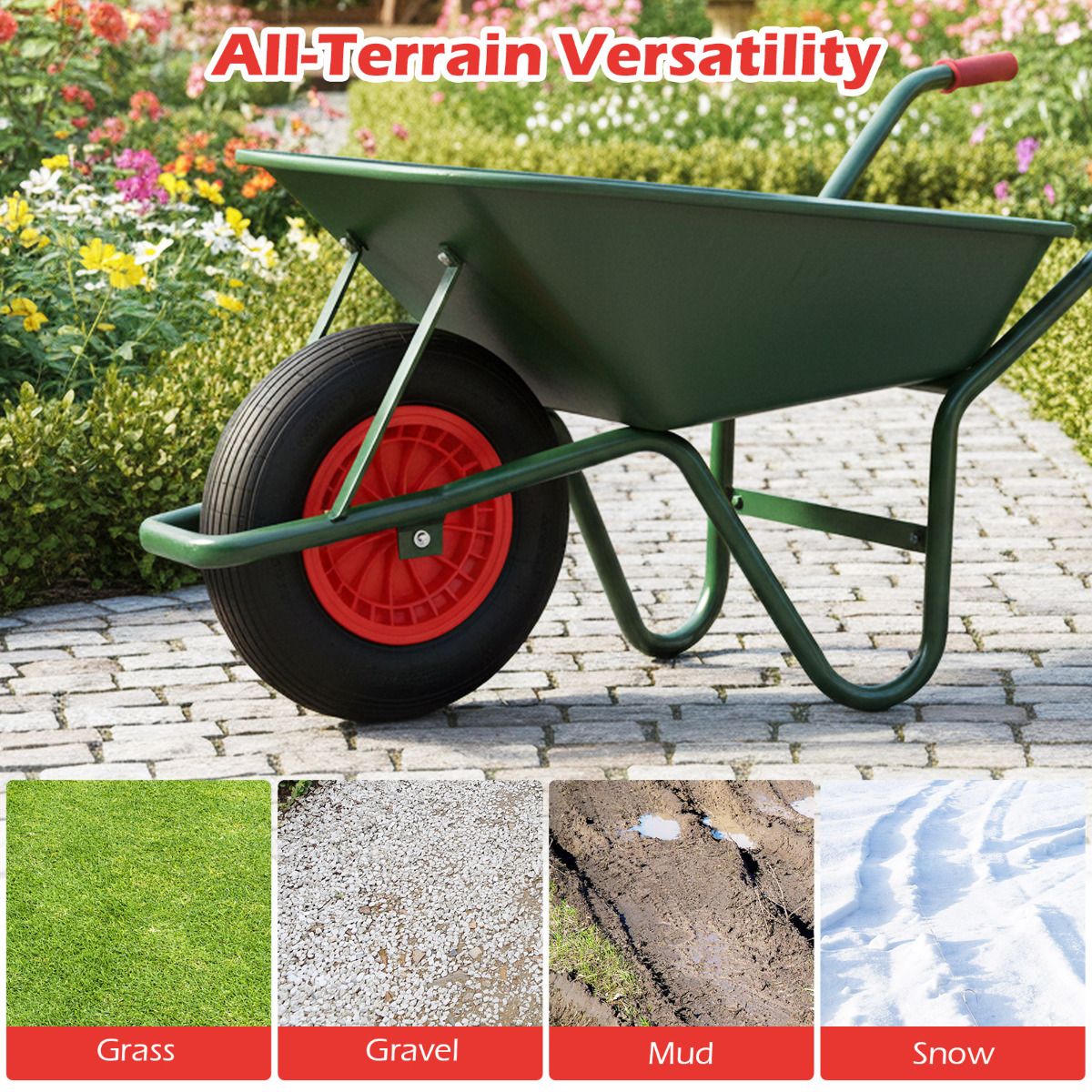 4.80/4.00-8 Wheelbarrow Tire and Wheel Pneumatic Tire