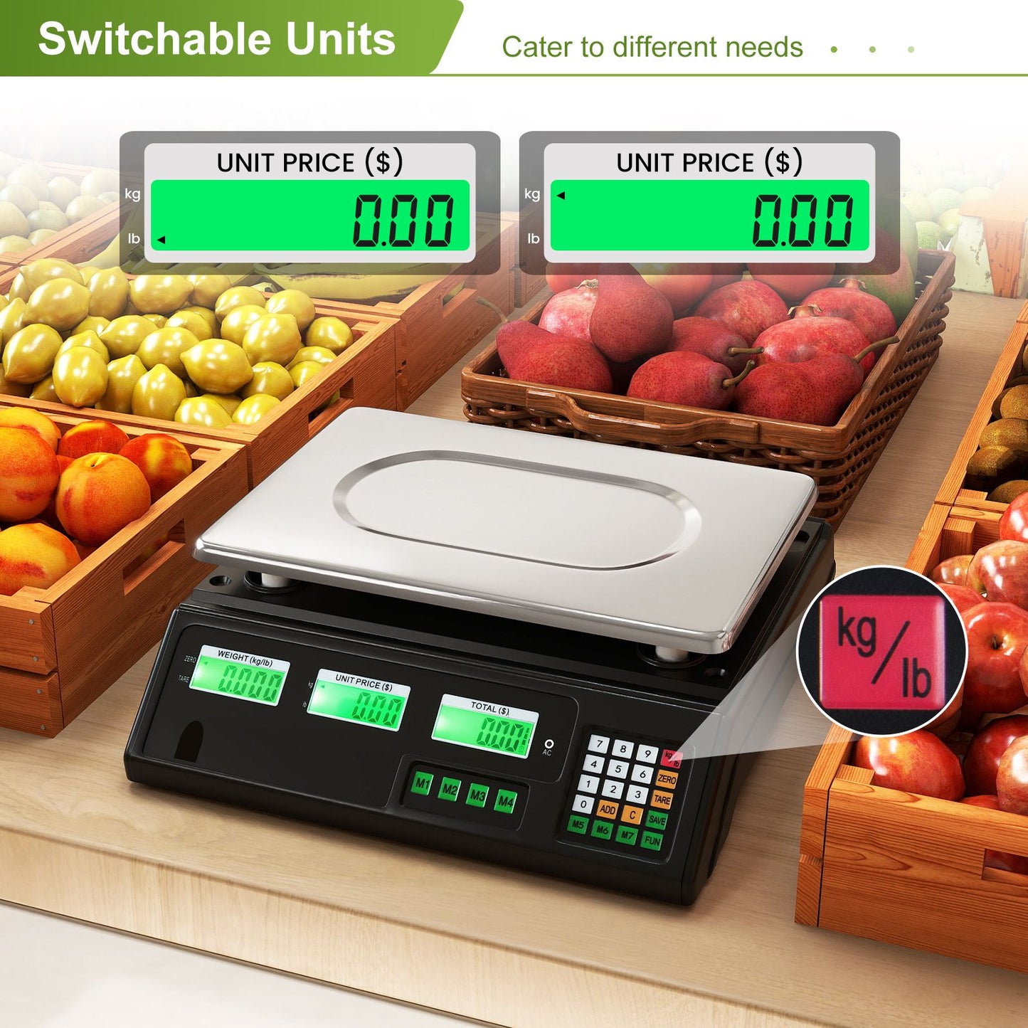 40kg Price Computing Scale with Counting Function