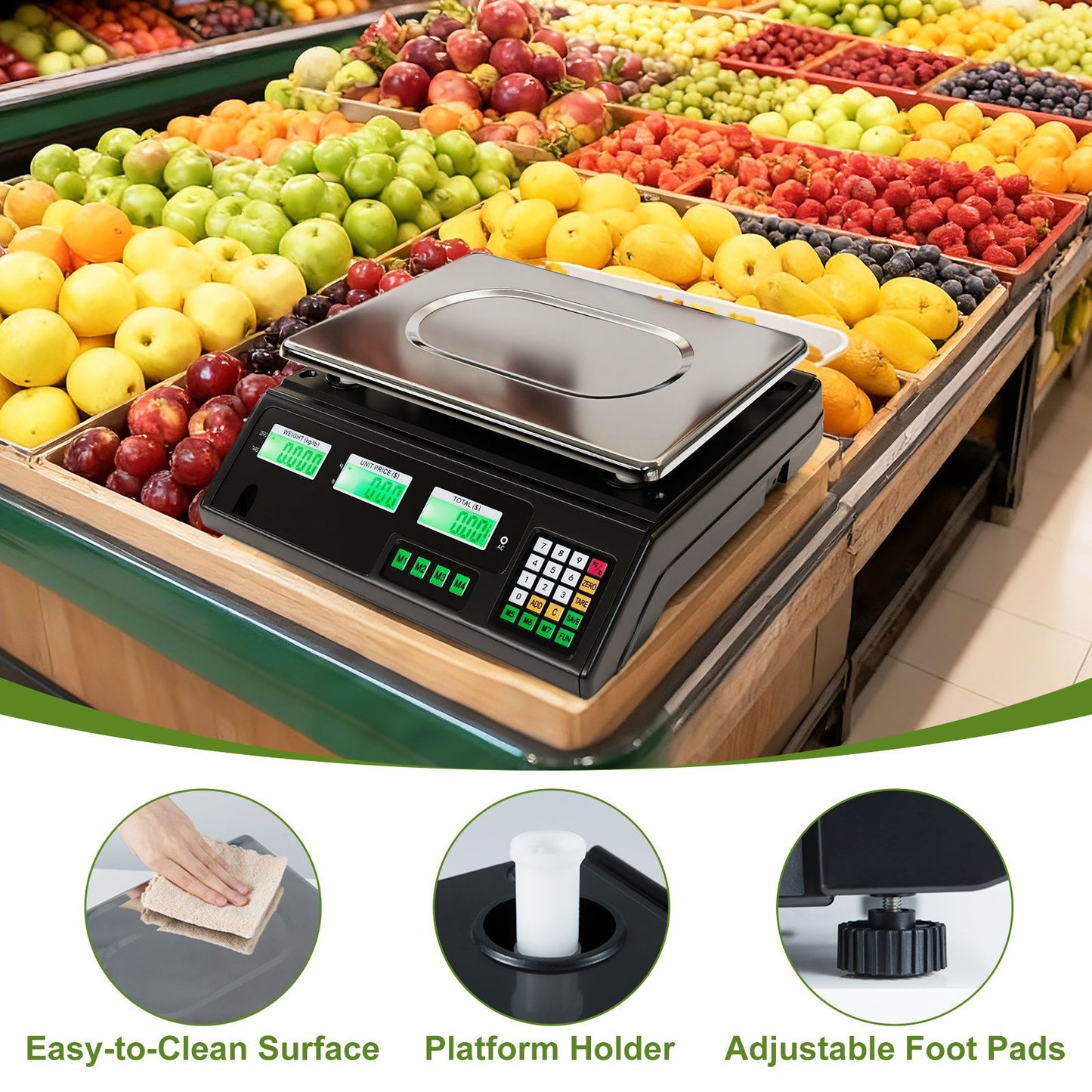 40kg Price Computing Scale with Counting Function