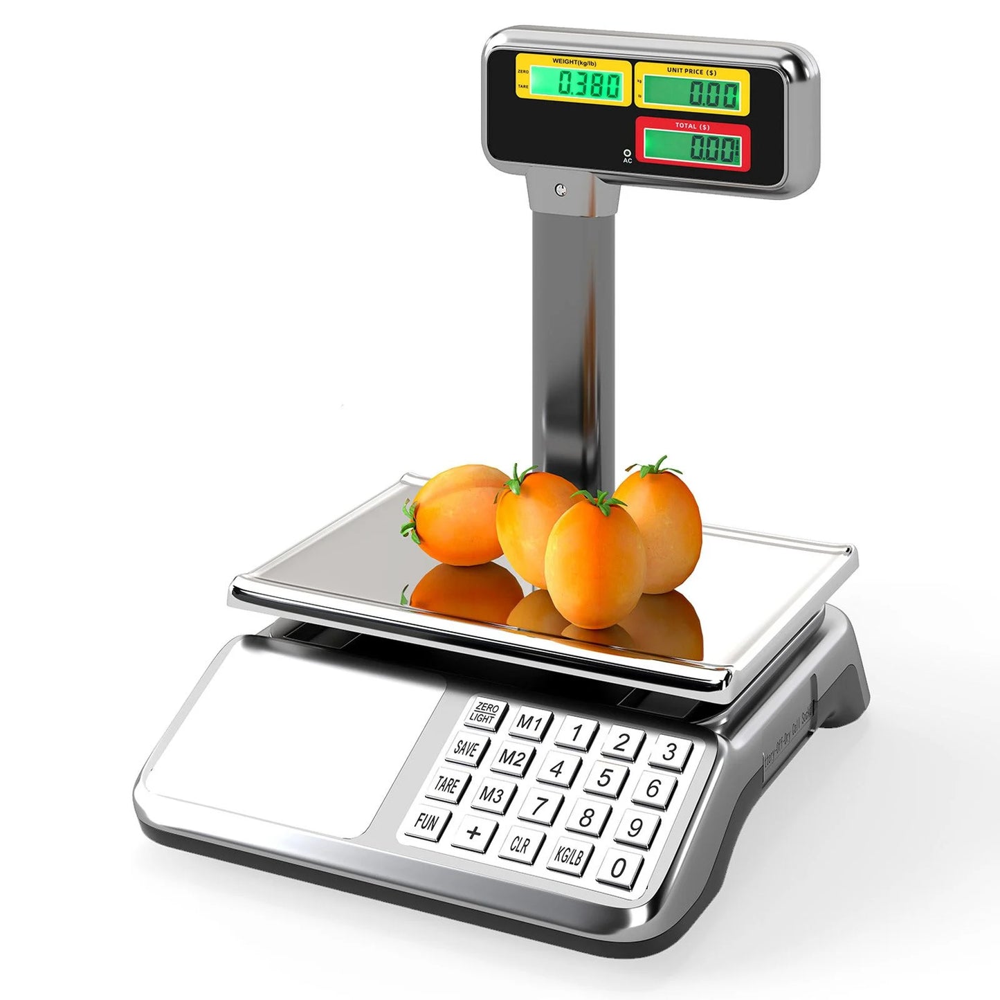 40kg Price Computing Scale with Pole Dual LCD Display and Counting Function