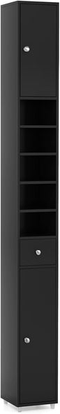 180CM Tall Freestanding Bathroom Cabinet with 2 Doors and 1 Drawer