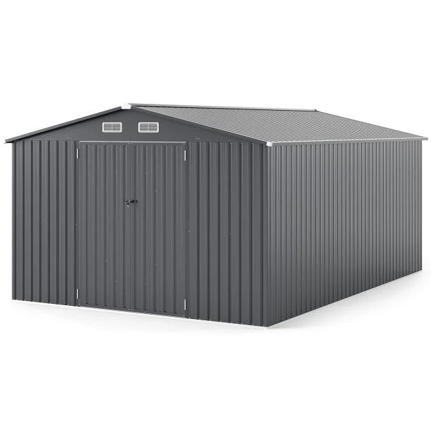 426 cm x 300 cm Outdoor Storage Shed Large Garden Tool House