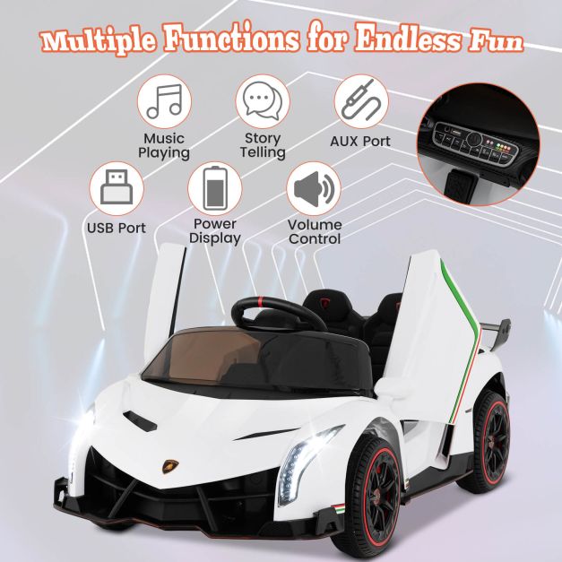 4WD Kids Ride On Sports Car Lamborghini with Taillights