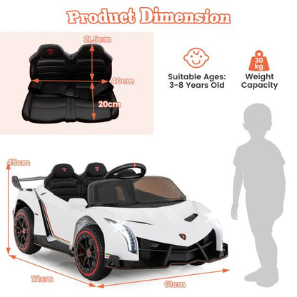 4WD Kids Ride On Sports Car Lamborghini with Taillights