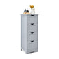 4 Drawers Bathroom Floor Cabinet with Curved Handle