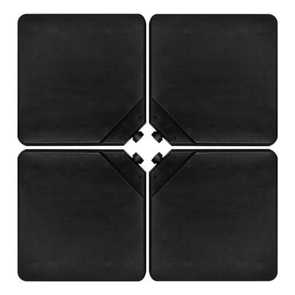 4 Pieces Portable Square Outdoor Umbrella Base with Handle