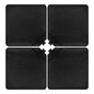 4 Pieces Portable Square Outdoor Umbrella Base with Handle