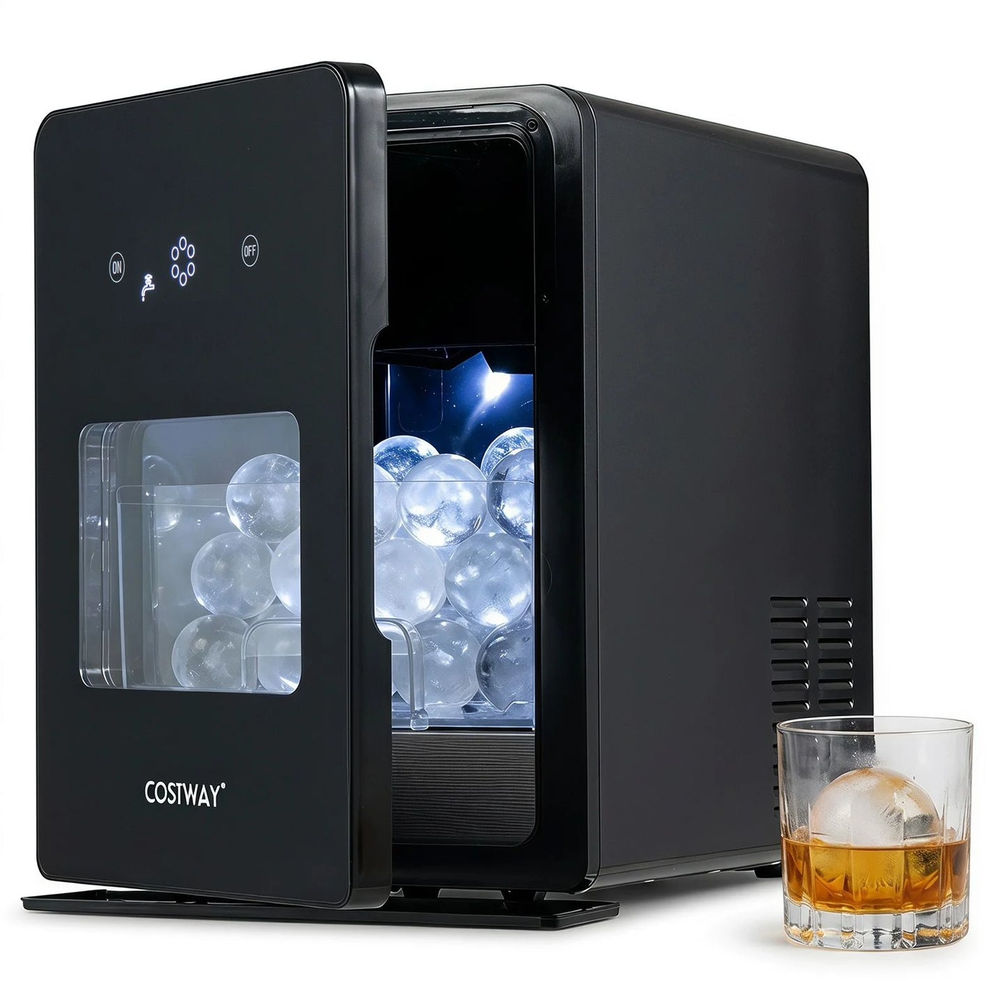 5 cm Ice Ball Maker with Self-Cleaning for Whiskey Cocktail Home Bar