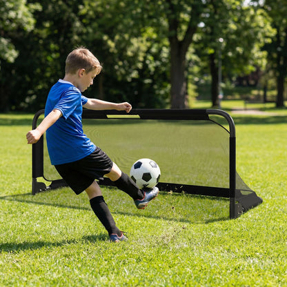 3 x 2 /5 x 3 FT Foldable Soccer Goal for Kids with Net and Ground Stakes