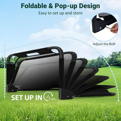 3 x 2 /5 x 3 FT Foldable Soccer Goal for Kids with Net and Ground Stakes