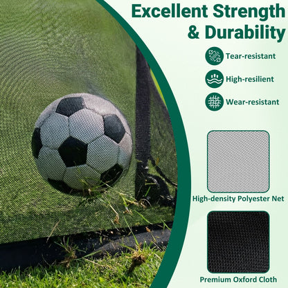 3 x 2 /5 x 3 FT Foldable Soccer Goal for Kids with Net and Ground Stakes