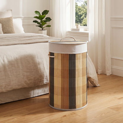 50 L 3-handle Laundry Hamper with Removable and Machine-Washable Liner for Blankets