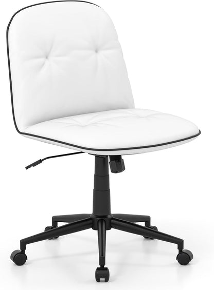Home Office Office Chair, PU Leather Desk Chair with Rocking Function