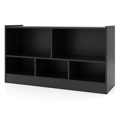 2 Tier Open Storage Shelving Unit with 5 Compartments