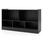 2 Tier Open Storage Shelving Unit with 5 Compartments