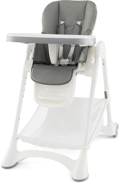 Folding Infants Highchair with Storage Basket