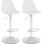 Bar Stools Set of 2, Height Adjustable Swivel Bar Chairs