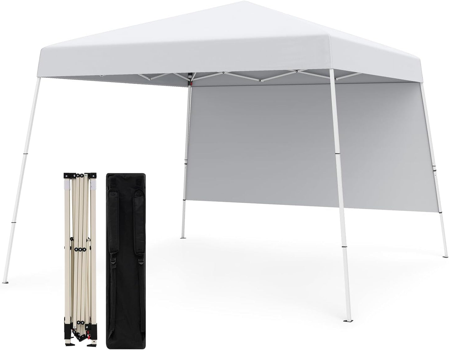 300 x 300 cm Pop up Canopy Tent with 1 Sidewall and Portable Backpack