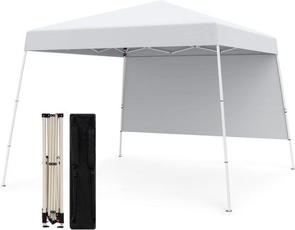 300 x 300 cm Pop up Canopy Tent with 1 Sidewall and Portable Backpack