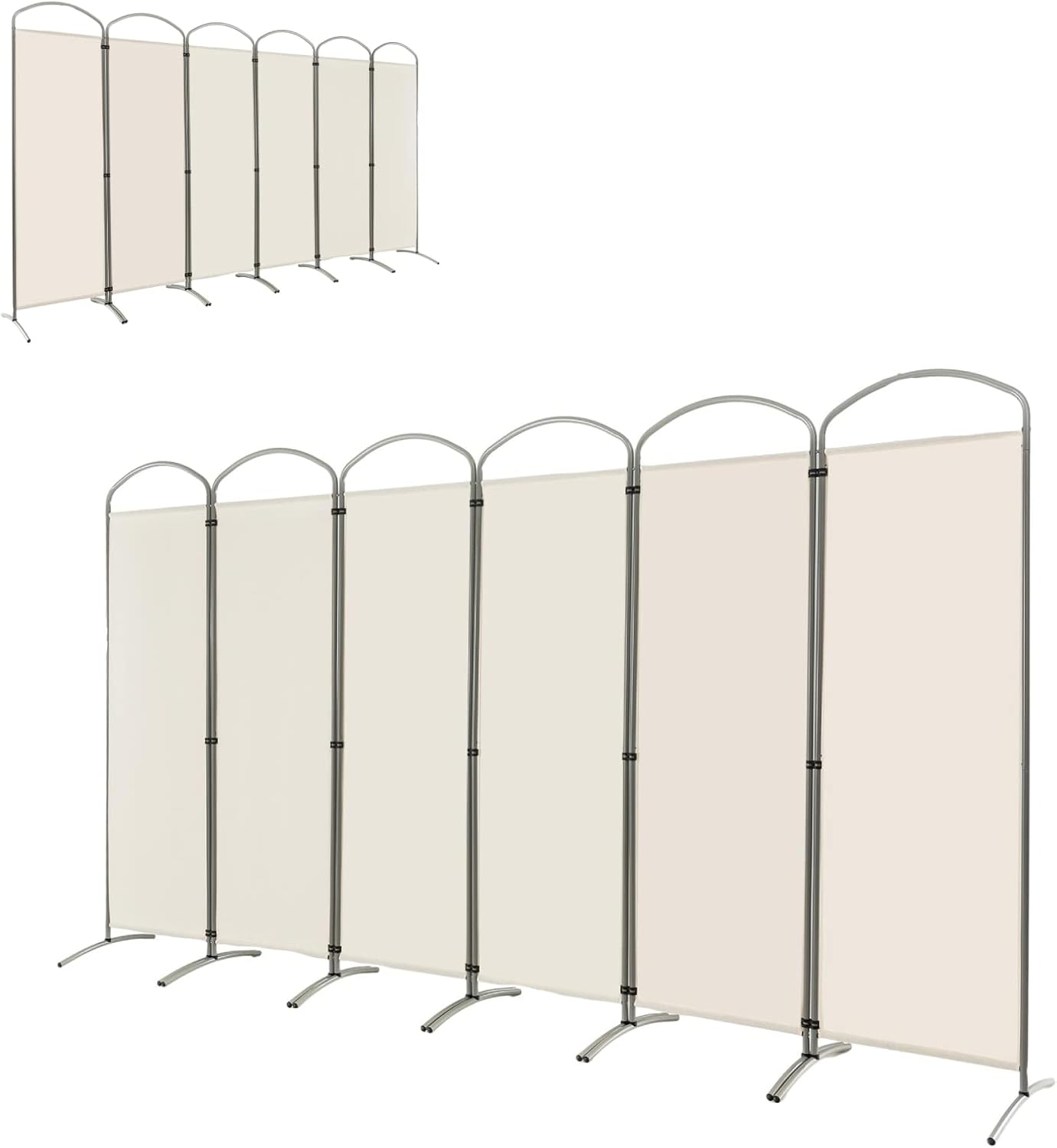 6 Panel Room Divider Freestanding and Folding Design for Home Office