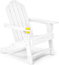 Weather Resistant Adirondack Chair with Built-in Cup Holder