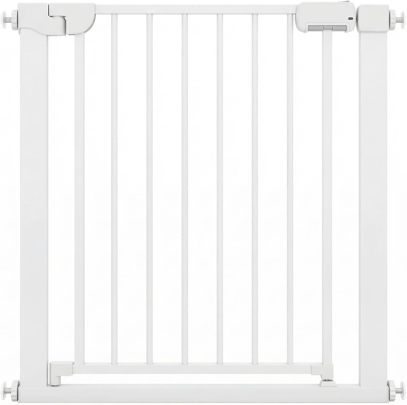 Safety Gate, 75-82cm Pressure Fit Baby Gates with Double-lock Door