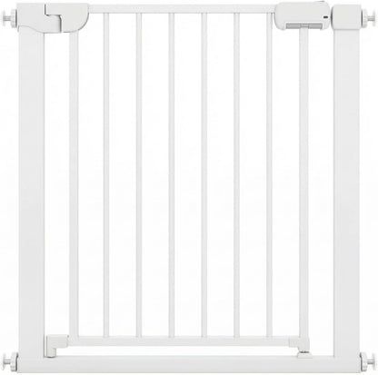Safety Gate, 75-82cm Pressure Fit Baby Gates with Double-lock Door