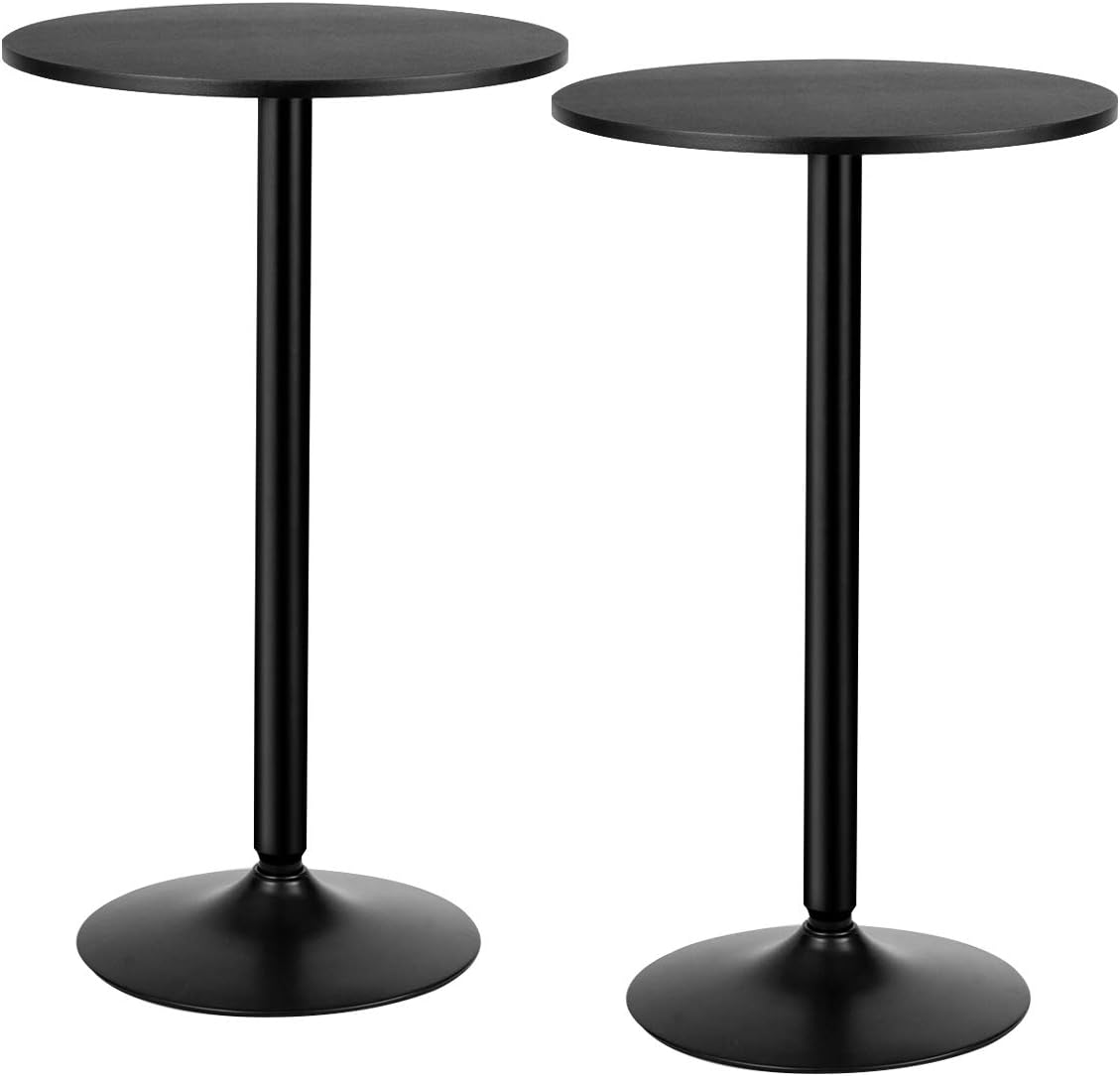 101cm Height Counter Bistro Pub Tables with Fixed Tabletop and Stable Base