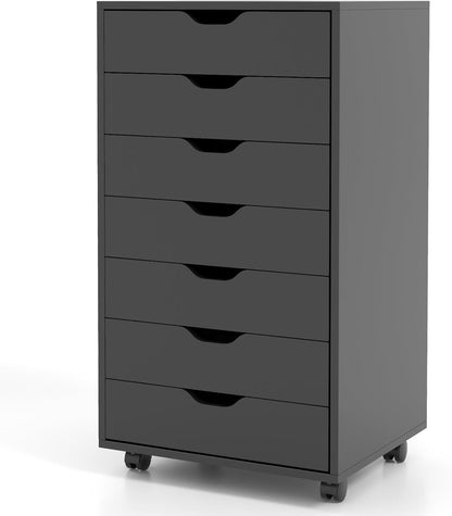5/7 Drawer Chest with Lockable Wheels for Home Office
